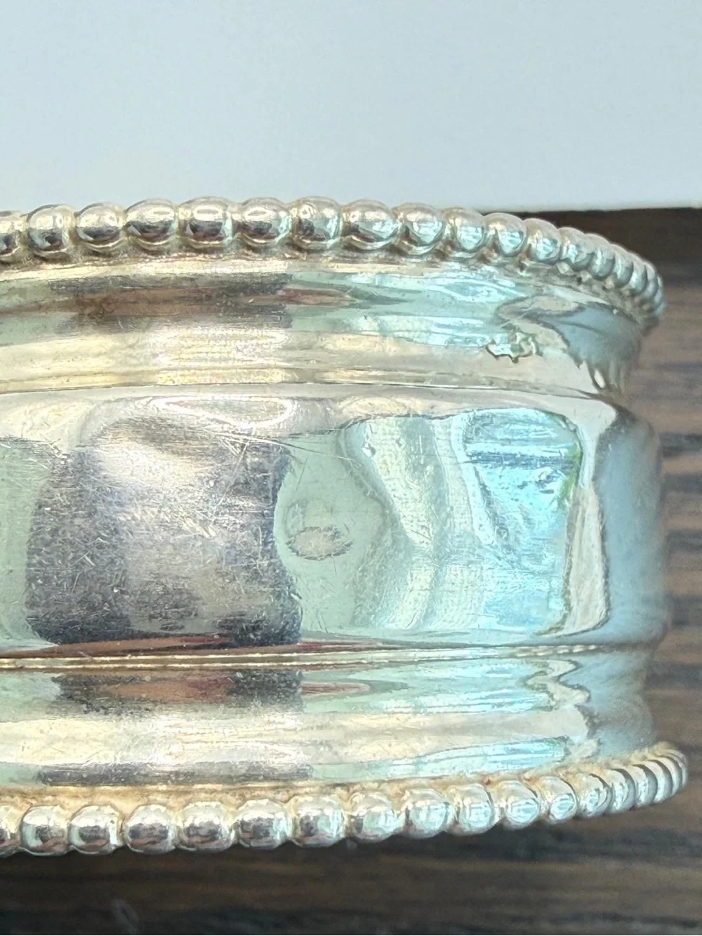 Antique 1901 Dutch .833 Silver Napkin Ring Engraved Marretje – Hallmarked